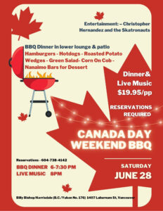 Canada Day Weekend BBQ